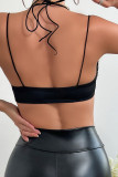 Sequin Bling Spaghetti Halter Top