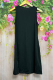 Black Bling Rhinestone Tank Dress