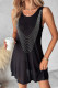 Black Bling Rhinestone Tank Dress