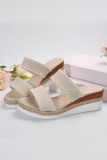Summer Woven Wedge Sandals