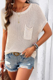 Plain Pocket Knitting Top