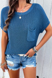 Plain Pocket Knitting Top