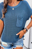 Plain Pocket Knitting Top