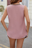 Plain Silky V Neck Tank Top