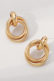 Golden Alloy Earrings