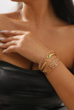 Golden Snake Shape Bracelet