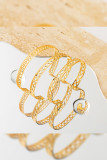 Golden Snake Shape Bracelet