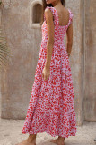 Printed Square Neck Maxi Dress