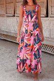 Printed Square Neck Maxi Dress