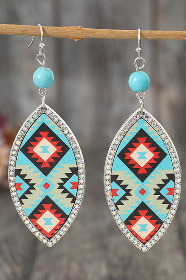 Aztec Leather PU Earrings