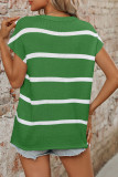 Colorblock Stripes Knitting Top