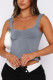 Plain Smocked Sleeveless Top