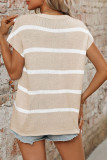Colorblock Stripes Knitting Top