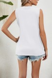 Plain Pin Tuck Jersey Tank Top