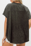 USA Sequin Patchwork Short Sleeves Top