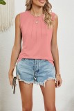 Plain Pin Tuck Jersey Tank Top