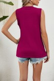 Plain Pin Tuck Jersey Tank Top