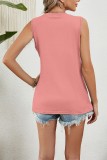 Plain Pin Tuck Jersey Tank Top