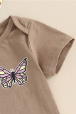 Butterfly Top and Flare Pants 3PCS Set