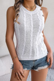 Sleeveless Knitting Tank Top