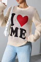 I Love ME Knit Pullover Sweater