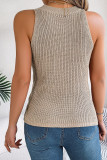 Sleeveless Knitting Tank Top