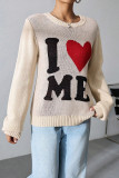 I Love ME Knit Pullover Sweater