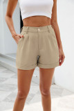 Plain Rolled Hem Shorts