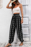 High Waist Printed Jogger Pants