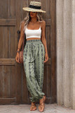 High Waist Printed Jogger Pants