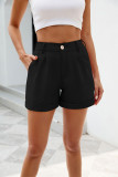 Plain Rolled Hem Shorts