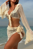 Lace Mesh Bikini 4PCS Set