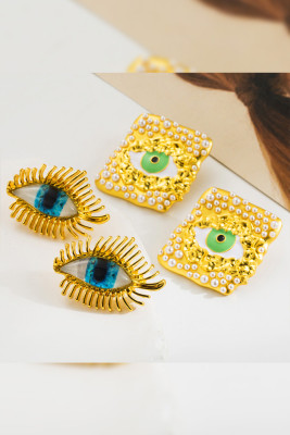 Golden Eyes Earrings
