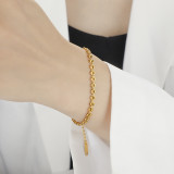 Golden Heart Chain Bracelet