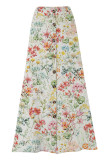 Buttoned Smocked Skirt Dress