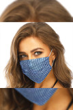 Rhinestone Mesh Face Mask
