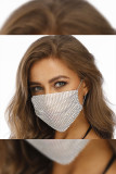 Rhinestone Mesh Face Mask