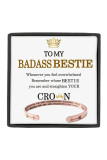 Letter Engraved Alloy Bracelet