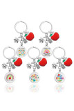 Teacher Owl Apple Pendant Keychain MOQ 5pcs