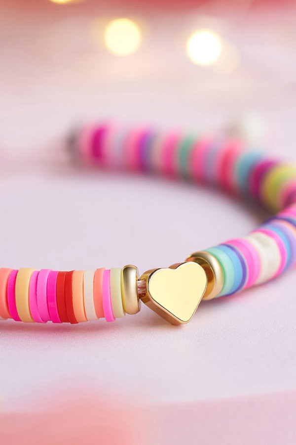 Muticolor Clay Cord Bracelet MOQ 5pcs