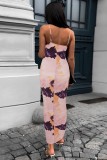 Tie Dye Printed Spaghetti Dress