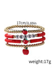 Teacher Apple Pendant Beads Bracelet MOQ 5pcs