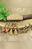 Boho Tassel and FLower Earrings Set