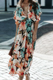 Floral Printed Split Maxi Dress