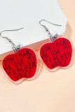 Teacher's Day Apple Shape Earrings