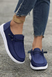 Plain Textured Surface Flat Shoes