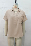 V Neck Fold Sleeves Top