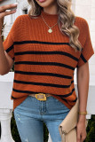 Stripes Splicing Knitting Top