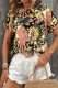 Boho Printed Short Sleeves Top