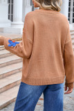 Flower Patched Knitting Sweater